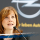 GM CEO Mary Barra visits Opel in 2014, no doubt wondering “What the hell am I supposed to do with this thing?” Photo credit AP